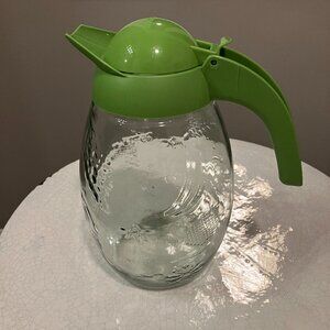 SOLMAZ Water/Juice Jug Embossed Fruit Glass Pitcher